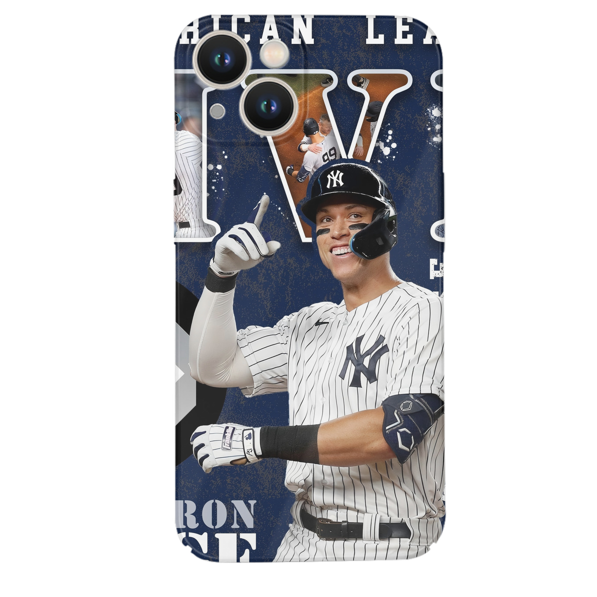 Aaron Judge MVP IPhone 14 Series Full-Cover Hard Case – Shockproof With Raised Camera Protection – Precise Cutouts, Wireless Charging Compatible – Durable, Anti-Yellowing, Easy To Clean